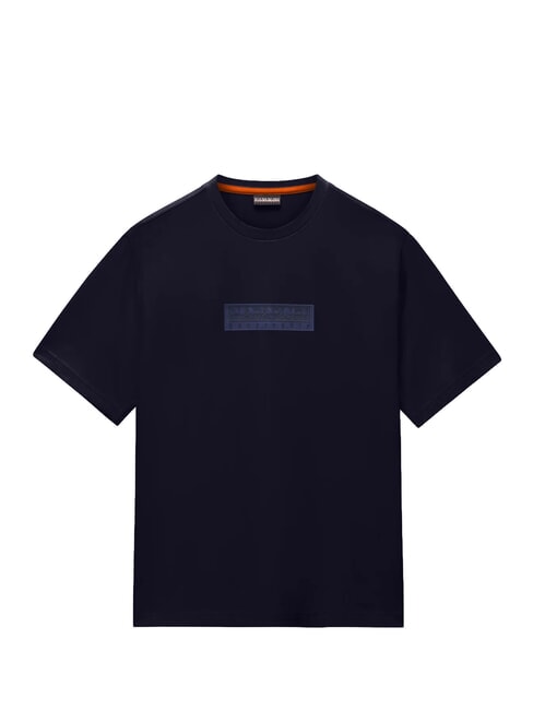 S-BOX LOGO SS 1 Cotton T-Shirt blu marine - T-shirt