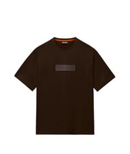 NAPAPIJRI S-BOX LOGO SS 1 Cotton T-Shirt dark brown - T-shirt - 3
