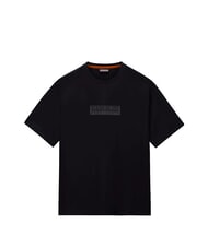 NAPAPIJRI S-BOX LOGO SS 1 Cotton T-Shirt black beauty - T-shirt - 3