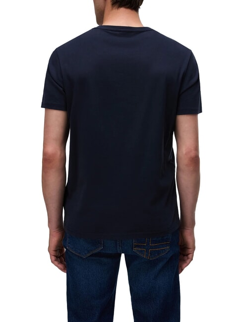 SALIS Cotton T-Shirt blu marine - T-shirt