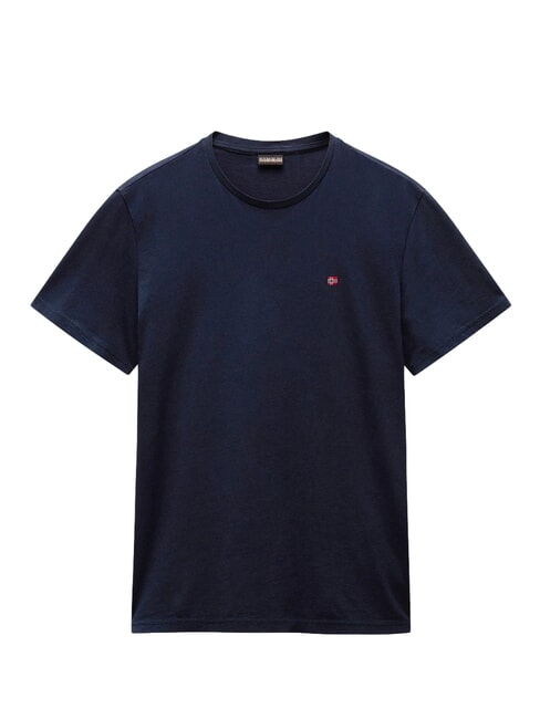 SALIS Cotton T-Shirt blu marine - T-shirt