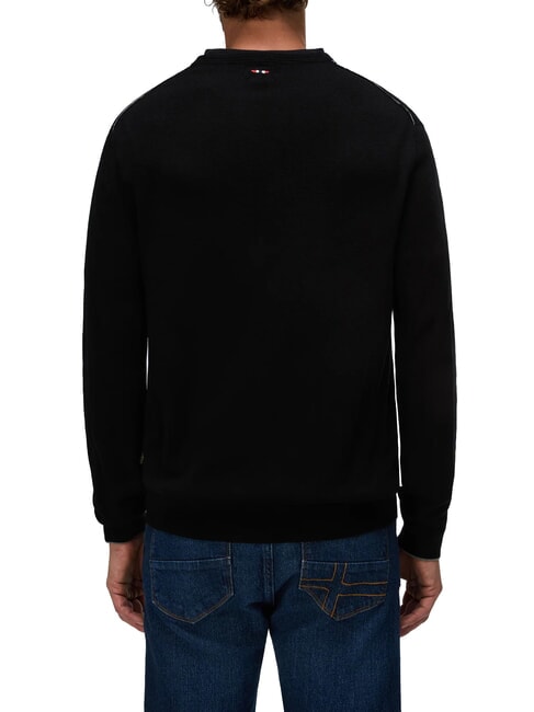 DAMAVAND Wool sweater black 041 - Men's Sweaters