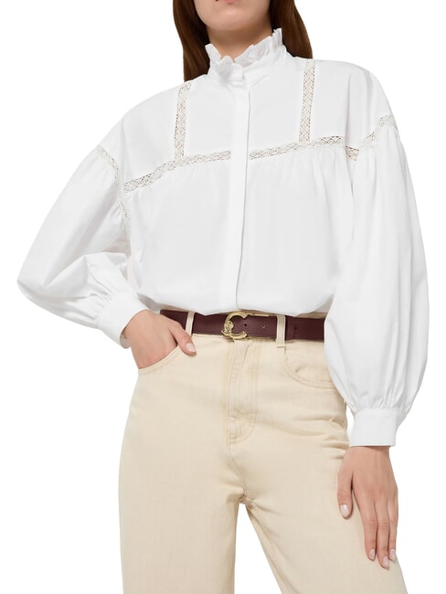 C-ME BICOLOR  Reversible leather belt berry/wint.rose - Belts