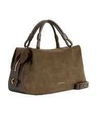COCCINELLE LIZZIE SUED.BIM Handbag with shoulder strap, in leather mud - Women&rsquo;s Bags - 3