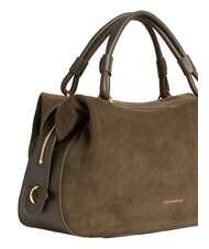 COCCINELLE LIZZIE SUED.BIM Handbag with shoulder strap, in leather mud - Women&rsquo;s Bags - 4