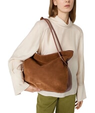 COCCINELLE LIZZIE SUED.BIM Suede shoulder bag cognac - Women&rsquo;s Bags - 2
