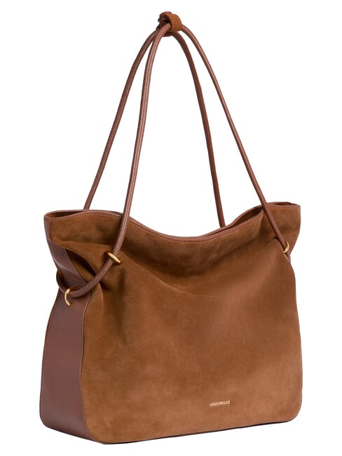 LIZZIE SUED.BIM Suede shoulder bag cognac - Women&rsquo;s Bags