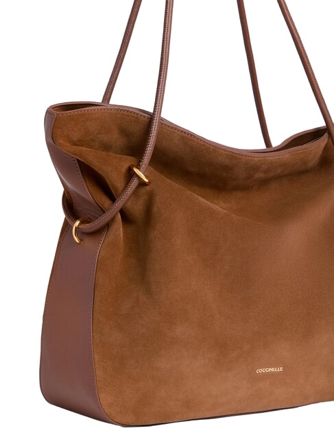 LIZZIE SUED.BIM Suede shoulder bag cognac - Women&rsquo;s Bags