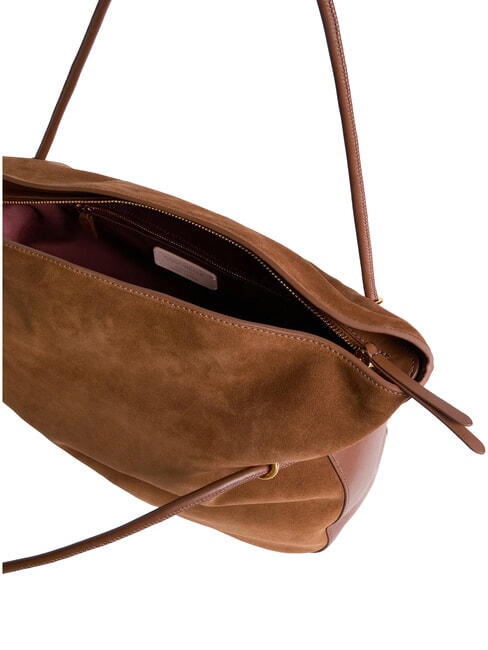 LIZZIE SUED.BIM Suede shoulder bag cognac - Women&rsquo;s Bags