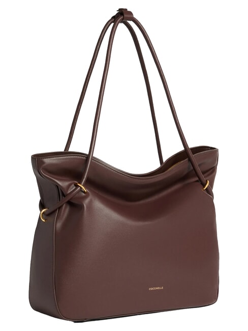 LIZZIE Leather shoulder shopping bag berry - Women&rsquo;s Bags