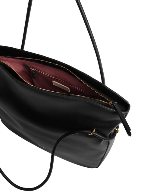 LIZZIE Leather shoulder shopping bag Black - Women&rsquo;s Bags