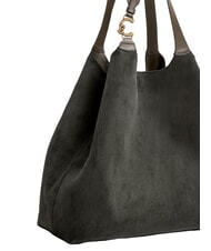COCCINELLE C-EASY CORDURO Leather shoulder shopping bag mud - Women&rsquo;s Bags - 3