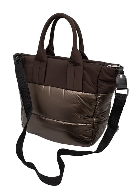 PADDED Shopping Bag with shoulder strap DarkBrown - Women&rsquo;s Bags
