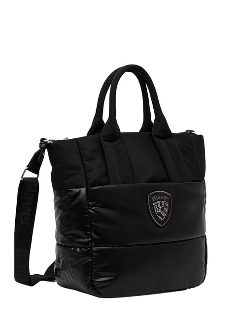 PADDED Shopping Bag with shoulder strap BLACK - Women&rsquo;s Bags