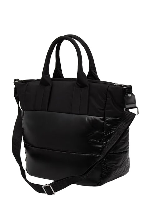 PADDED Shopping Bag with shoulder strap BLACK - Women&rsquo;s Bags