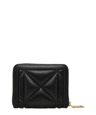 LOVE MOSCHINO EMBOSSED QUILTED Compact, zip-around wallet Black - Women&rsquo;s Wallets - 2
