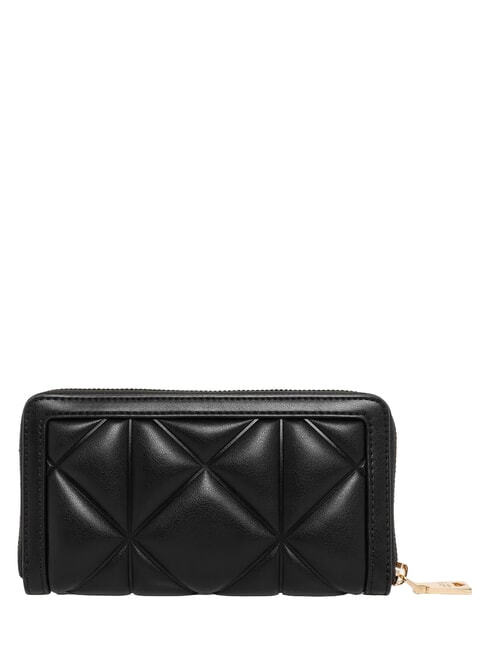 EMBOSSED QUILTED Large zip-around wallet Black - Women&rsquo;s Wallets