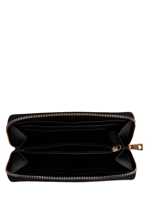 EMBOSSED QUILTED Large zip-around wallet Black - Women&rsquo;s Wallets