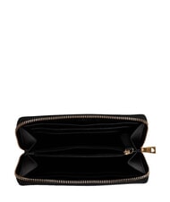 LOVE MOSCHINO EMBOSSED QUILTED Large zip-around wallet Black - Women&rsquo;s Wallets - 3