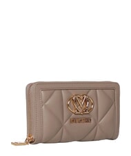 LOVE MOSCHINO EMBOSSED QUILTED Large zip-around wallet sand - Women&rsquo;s Wallets - 3