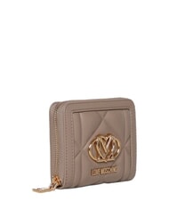 LOVE MOSCHINO EMBOSSED QUILTED Compact, zip-around wallet sand - Women&rsquo;s Wallets - 3