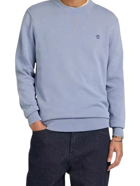 WILLIAMS RIVER Crewneck sweater medium blue - Men's Sweaters