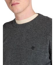 TIMBERLAND MERINO Crewneck sweater in wool blend dgh-obsn - Men's Sweaters - 3