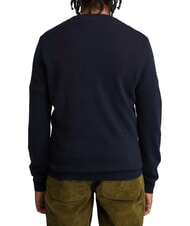 TIMBERLAND MERINO Crewneck sweater in wool blend dark sapphire/dark denim - Men's Sweaters - 2