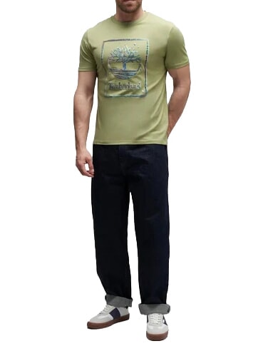 WATER Short-sleeved T-shirt, pure cotton light green - T-shirt