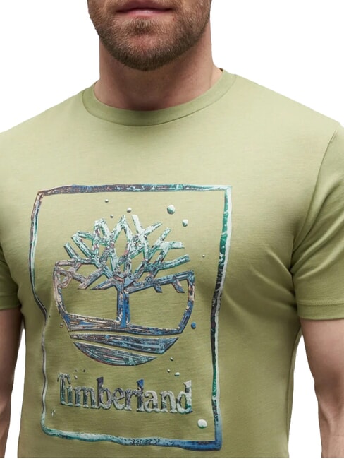 WATER Short-sleeved T-shirt, pure cotton light green - T-shirt