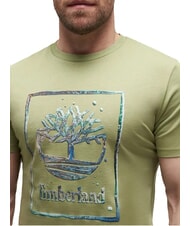 TIMBERLAND WATER Short-sleeved T-shirt, pure cotton light green - T-shirt - 4