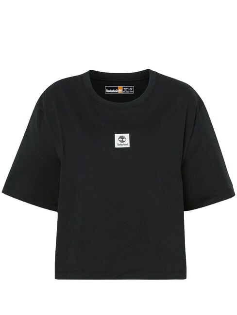 STACK LOGO  Cotton T-Shirt BLACK - T-shirt