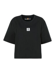 TIMBERLAND STACK LOGO  Cotton T-Shirt BLACK - T-shirt - 5
