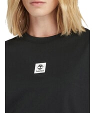 TIMBERLAND STACK LOGO  Cotton T-Shirt BLACK - T-shirt - 3