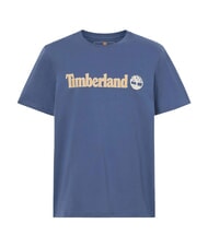 TIMBERLAND KENNEBEC RIVER LINEAR LOGO Cotton T-shirt ocean - T-shirt - 5