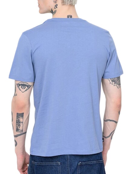 KENNEBEC RIVER LINEAR LOGO Cotton T-shirt medium blue - T-shirt