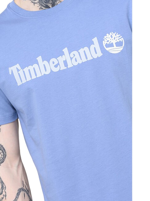 KENNEBEC RIVER LINEAR LOGO Cotton T-shirt medium blue - T-shirt