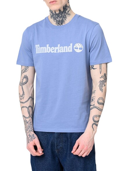 KENNEBEC RIVER LINEAR LOGO Cotton T-shirt medium blue - T-shirt