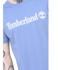 TIMBERLAND KENNEBEC RIVER LINEAR LOGO Cotton T-shirt medium blue - T-shirt - 5