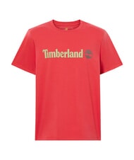 TIMBERLAND KENNEBEC RIVER LINEAR LOGO Cotton T-shirt American beauty - T-shirt - 5
