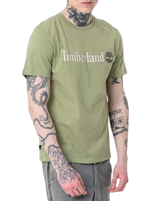 KENNEBEC RIVER LINEAR LOGO Cotton T-shirt light green - T-shirt