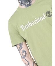 TIMBERLAND KENNEBEC RIVER LINEAR LOGO Cotton T-shirt light green - T-shirt - 5