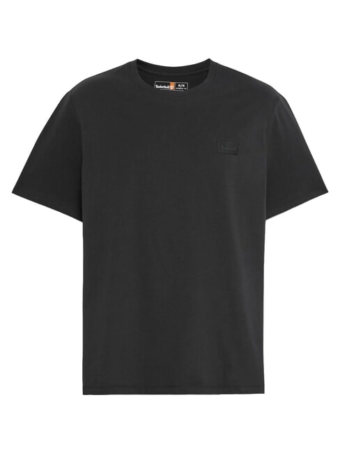 SILICON BADGE Cotton T-shirt, short sleeves BLACK - T-shirt