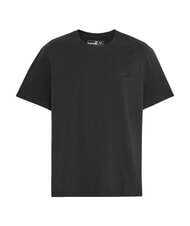 TIMBERLAND SILICON BADGE Cotton T-shirt, short sleeves BLACK - T-shirt - 4