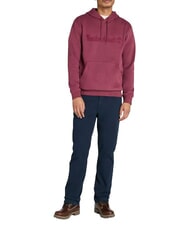 TIMBERLAND EMBROIDERY TONAL Hoodie burgundy - Sweatshirts - 4
