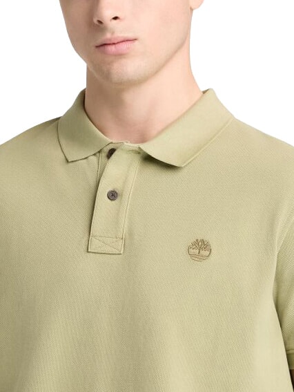 MILLERS RIVER Cotton polo shirt light green - Polo shirt