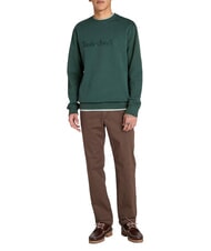 TIMBERLAND EMBROIDERY TONAL Crewneck sweatshirt green gables - Sweatshirts - 4