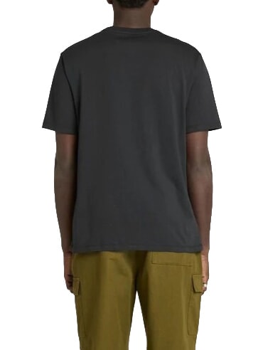 SILICON BADGE Cotton T-shirt, short sleeves BLACK - T-shirt