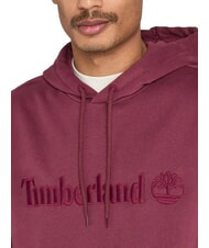 TIMBERLAND EMBROIDERY TONAL Hoodie burgundy - Sweatshirts - 3