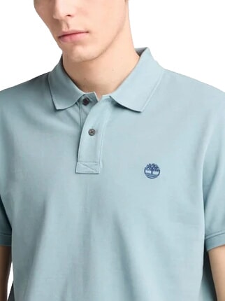 MILLERS RIVER Cotton polo shirt gray dawn - Polo shirt